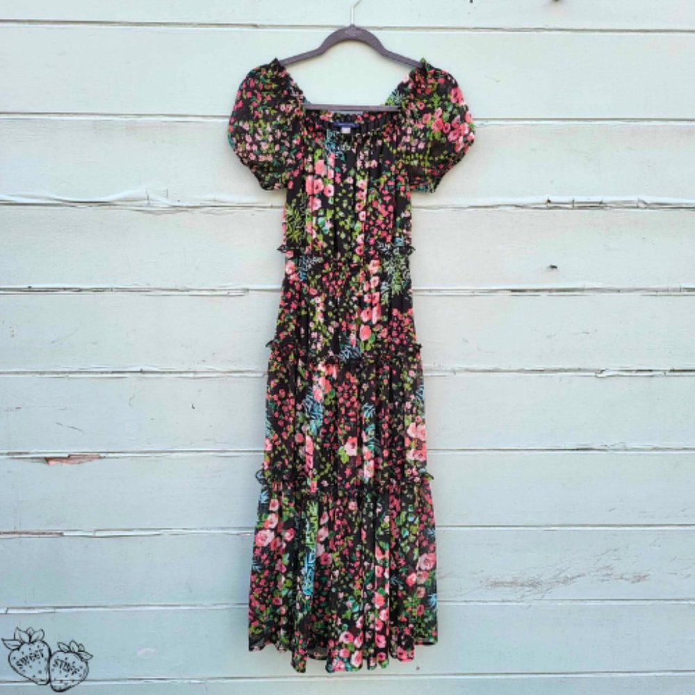 Tommy Hilfiger Off The Shoulder Midi Dress ~ 🌷